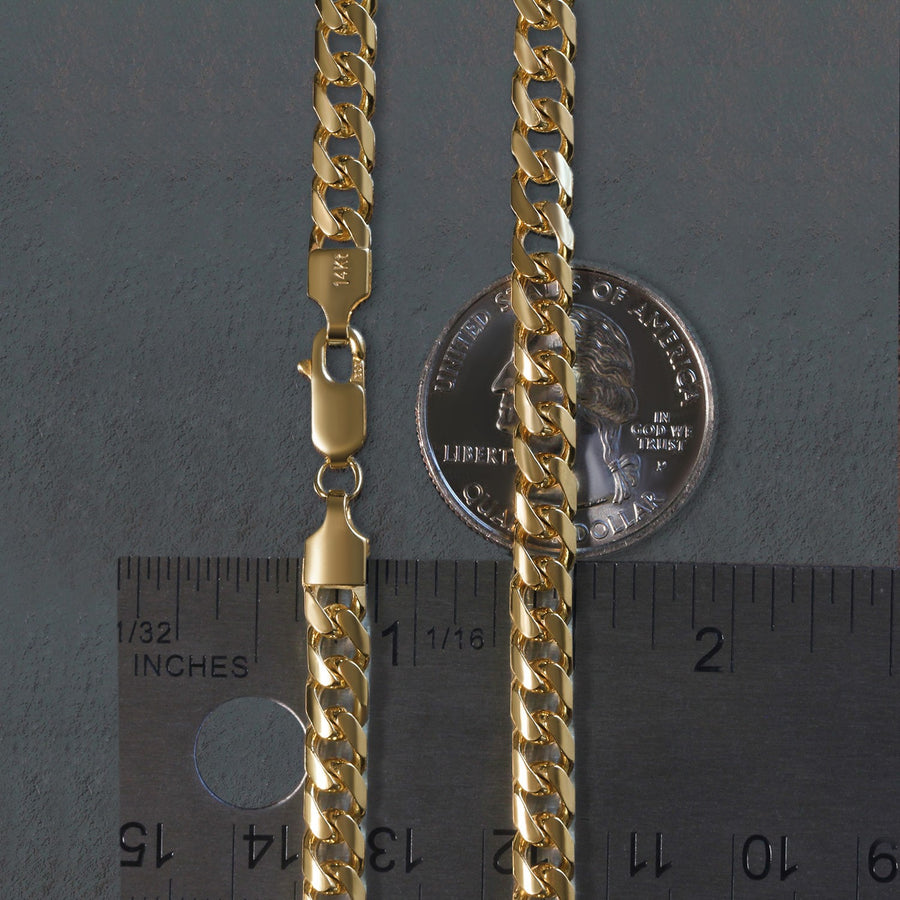 14k Yellow Gold Lite Figaro Chain (6.60 mm)