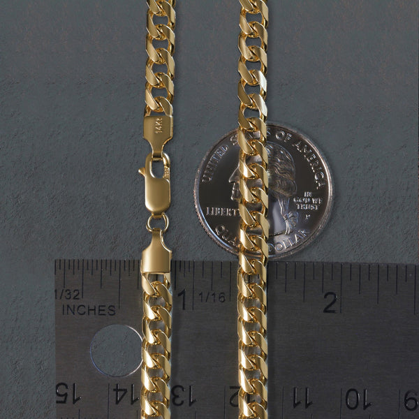 14k Yellow Gold Lite Figaro Chain (6.60 mm)