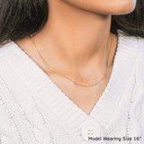 10k Yellow Gold Diamond Cut Cable Link Chain (1.10 mm) thumbnail 9