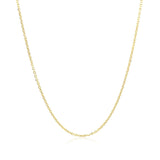 10k Yellow Gold Diamond Cut Cable Link Chain (1.10 mm) thumbnail 2