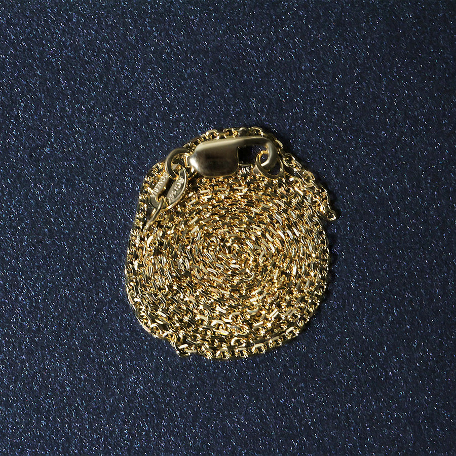 10k Yellow Gold Diamond Cut Cable Link Chain (1.10 mm)