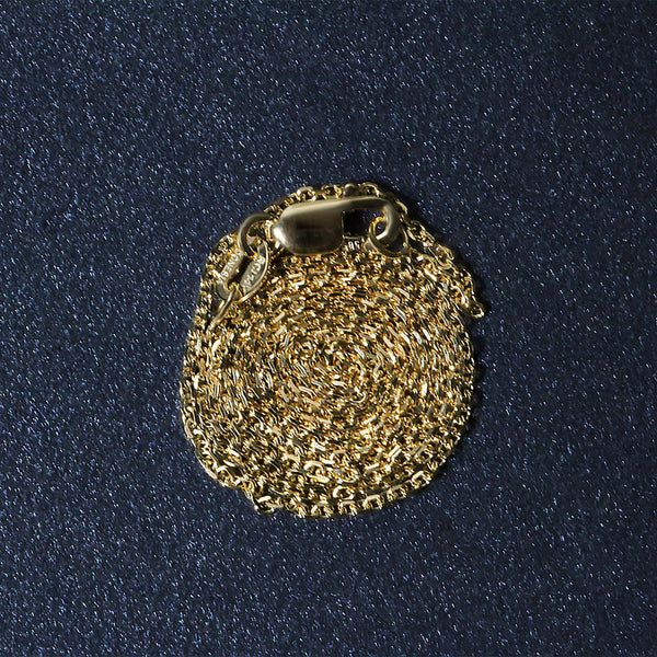 10k Yellow Gold Diamond Cut Cable Link Chain (1.10 mm)