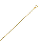 14k Yellow Gold Machine Rope Chain (1.20 mm) thumbnail 1