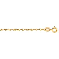 14k Yellow Gold Machine Rope Chain (1.20 mm)