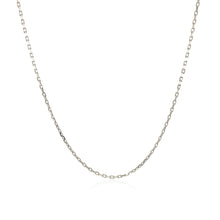 Load image into Gallery viewer, Sterling Silver Rhodium Plated Cable Chain (1.10 mm)