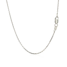 Load image into Gallery viewer, Sterling Silver Rhodium Plated Cable Chain (1.10 mm)