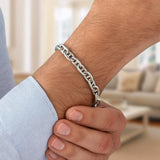 Sterling Silver Anchor Chain Bracelet (6.40 mm) thumbnail 4