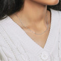 10K white gold box chain with fine 0.60 mm square links