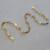 10K Yellow Gold Lite Paperclip Chain (4.20 mm) thumbnail 4