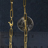 10K Yellow Gold Lite Paperclip Chain (4.20 mm) thumbnail 6