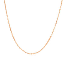 Load image into Gallery viewer, 14k Rose Gold Adjustable Cable Chain (1.10 mm)