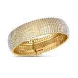 14k Yellow Gold Bold Diamante Flex Bracelet (17.10 mm) thumbnail 2