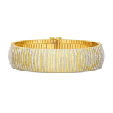 14k Yellow Gold Bold Diamante Flex Bracelet (17.10 mm) thumbnail 3