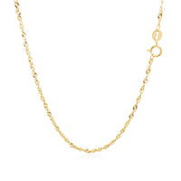14k Yellow Gold Singapore Chain (1.30 mm)