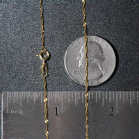 14k Yellow Gold Singapore Chain (1.30 mm)