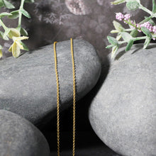 14k Yellow Gold Oval Cable Link Chain (1.20 mm)