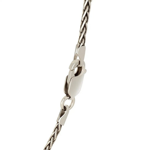 Sterling Silver Rhodium Plated Wheat Chain (1.50 mm)