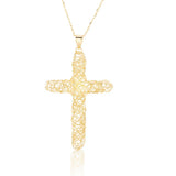 14K Yellow Gold Cross Pendant thumbnail 1