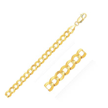 Load image into Gallery viewer, 14k Yellow Gold Solid Curb Chain (10.00 mm)