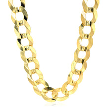 Load image into Gallery viewer, 14k Yellow Gold Solid Curb Chain (10.00 mm)