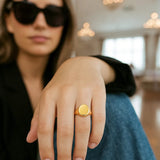 Classic Signet Ring in 10K Yellow Gold thumbnail 2