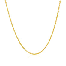 Load image into Gallery viewer, 14k Yellow Gold Diamond Cut Round Wheat Chain (1.20 mm)