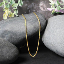 Load image into Gallery viewer, 14k Yellow Gold Diamond Cut Round Wheat Chain (1.20 mm)