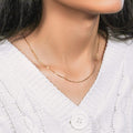 10K yellow gold box chain with fine 0.78 mm square link pattern