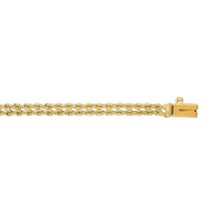 14k Yellow Gold Two Row Rope Bracelet  (3.40 mm)