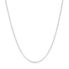 Load image into Gallery viewer, 14k White Gold Faceted Cable Link Chain (1.2 mm)