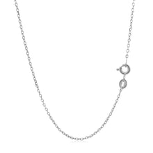 Load image into Gallery viewer, 14k White Gold Faceted Cable Link Chain (1.2 mm)