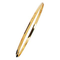 14K yellow gold knife edge bangle with raised center ridge