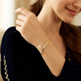 14K Yellow Gold Knife Edge Bangle thumbnail 3