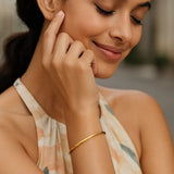 14K Yellow Gold Knife Edge Bangle thumbnail 4