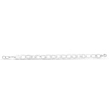 Sterling Silver Rhodium Plated Italian Oval Link Chain (8.70 mm) thumbnail 4