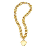 14k Yellow Gold Rolo Link Necklace (11.40 mm) thumbnail 4