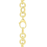 14k Yellow Gold Rolo Link Necklace (11.40 mm) thumbnail 5
