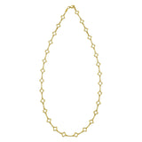 14K Yellow Gold Clover Link Necklace (7.00 mm) thumbnail 2