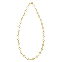 14K Yellow Gold Clover Link Necklace (7.00 mm)