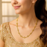 14K Yellow Gold Clover Link Necklace (7.00 mm) thumbnail 4