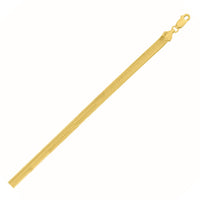 14K Yellow Gold Oval Snake Chain Bracelet (5.30 mm)