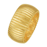 14K yellow gold thick tubogas ring with 9.90 mm seamless band thumbnail 1