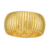 14K Yellow Gold Thick Tubogas Ring (9.90 mm) thumbnail 2