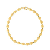 14K Yellow Gold Pebble Bead Chain Bracelet (4.00 mm) thumbnail 2
