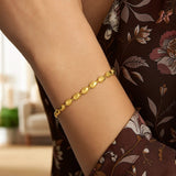 14K Yellow Gold Pebble Bead Chain Bracelet (4.00 mm) thumbnail 3
