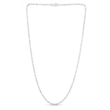 Sterling Silver Rhodium Plated Moon Cut Bead Chain (2.50 mm) thumbnail 2