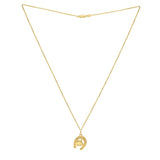 Horse and Horseshoe Necklace in 14K Yellow Gold thumbnail 2