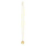 Horse and Horseshoe Necklace in 14K Yellow Gold thumbnail 3