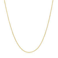 14k Yellow Gold Bead Chain 1.0mm (1.00 mm)