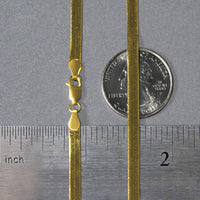 14k Yellow Gold Super Flex Herringbone Chain (3.80 mm)